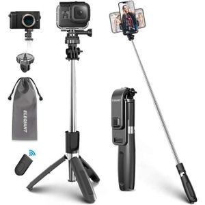 40 Selfie Stick Tr/épied Bluetooth B/âton de Selfie Monopode R/églable T/él/écommande sans Fil pour iPhone 12//11//11 Pro//X//XS//8//7 Plus ATUMTEK Perche Selfie Samsung Huawei et Smatphones Android
