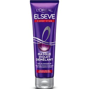 SHAMPOING Masque Elsève L'OREAL Color-Vive Violet Démêlant Déjaunisseur - 150 ml