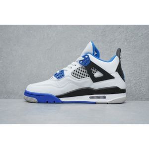 BASKET Jordan air 4 chaussures de basket noir bleu blanc