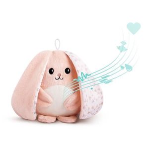 DOUDOU Lapin aide au sommeil myHummy rose | Peluche avec 