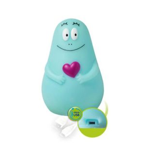 VEILLEUSE BÉBÉ Veilleuse Barbapapa bleue - PABOBO - USB - Rechargeable - Pour bébé