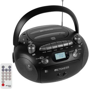 RADIO CD CASSETTE Retekess TR630 Lecteur CD Portable et Enregistreur