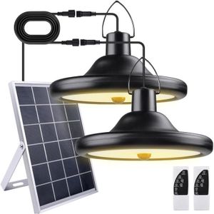 LAMPE - LANTERNE Lampes Solaires Suspendues Avec Télécommande Pour 