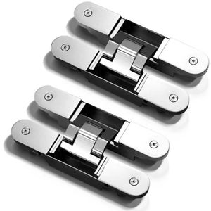 Charnière 20Kg de croix aveugle cachée invisible de porte cachée par 2PCS