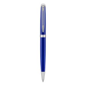 Stylo - Parure WATERMAN Hemisphere stylo bille, bleu brillant, attributs palladium, recharge bleue pointe moyenne, Coffret cadeau