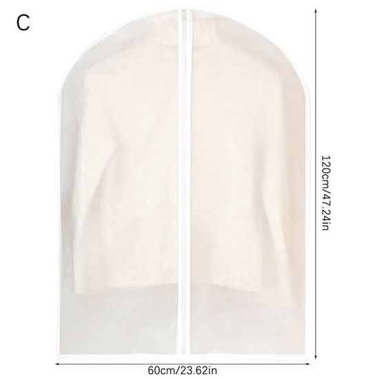 DAJAVE Lot De 100 Sacs En Plastique Transparent Givré Avec Fermeture éclair Pour Vêtements, Chemises, Pantalons