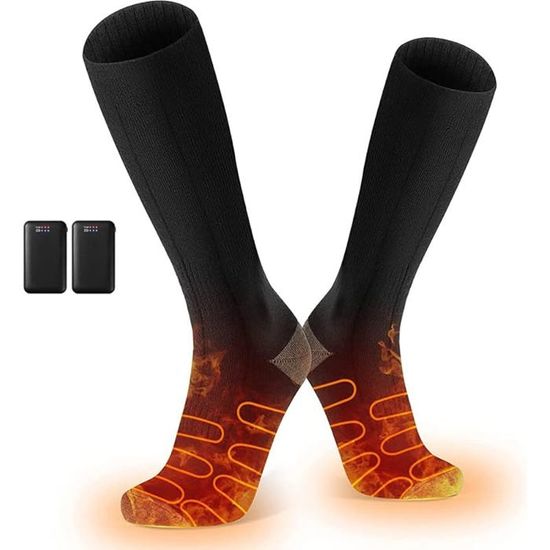 Chaussettes chauffantes homme/femme, batterie rechargeable 4000mAh — free download