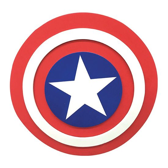 Bouclier en mousse - Captain America - Rouge - Enfant - Avengers