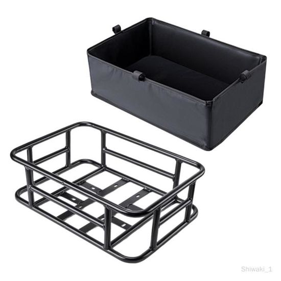 Alomejor Panier De Vélo Arrière à Cadre En Fer De Grande