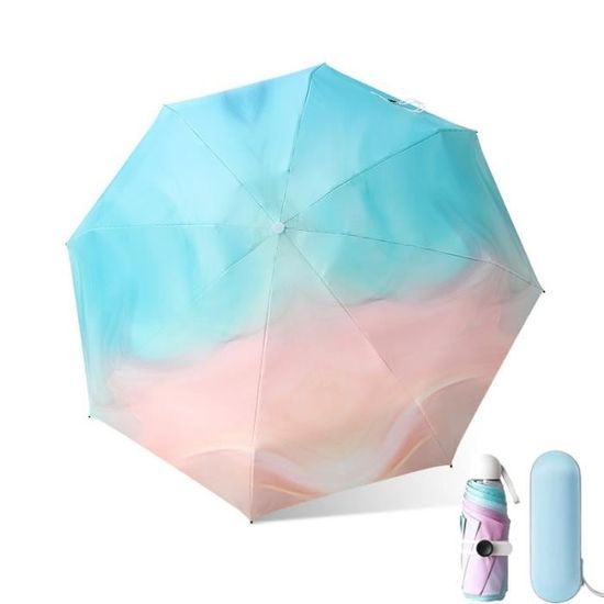 FUNMOON Parapluie Hommes et Femmes Mini Protection Solaire Étanche La