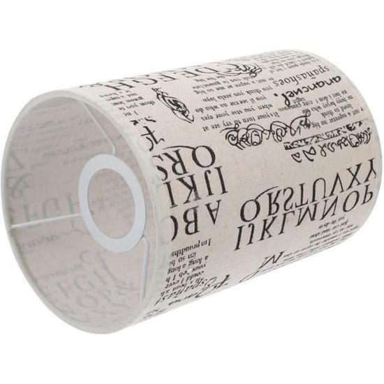 Abat-jour Cylindrique En Verre Avec Motif Pierre - Pour Suspension, Plafonnier, Applique | Décoration Moderne Pour Salon, Chambre, Couloir | Amovible Et Facile à Remplacer