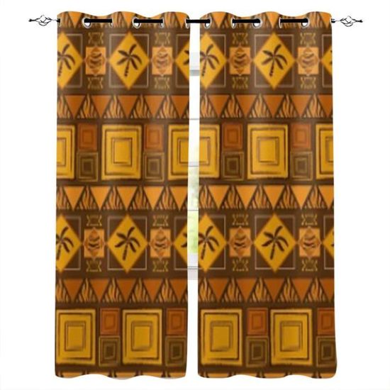 THE ART BOX Lot De 2 Rideaux Fenêtre Indiens Tapisserie - 101 X 208 Cm - Rideaux Ethniques Suspendus Décoratifs Pour Fenêtre, Séparateur De Pièce