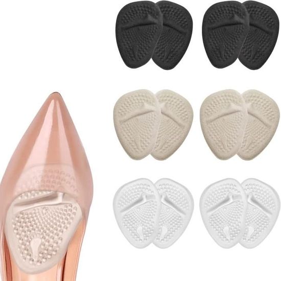Chaussettes Invisibles Femme AYPOW - 6 Paires Ultra Basses - Coussinets Confort Et Anti-dérapant Silicone