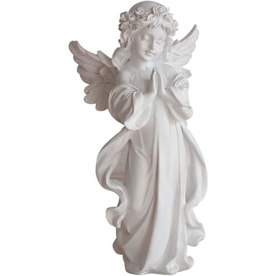 Statue D’ange Pleureur En Résine - 33 Cm - Décoration De Jardin Ou Mémorial - Résistant Aux Intempéries