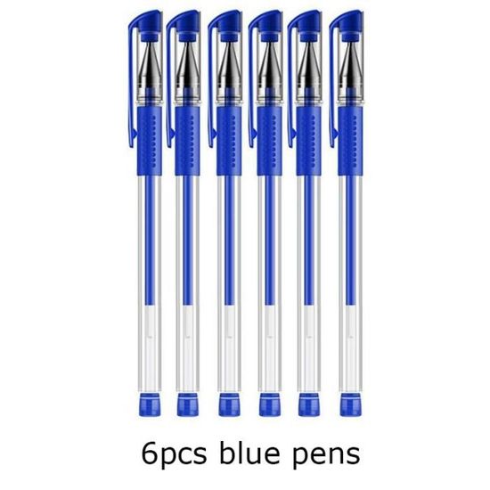 Stylos à bille 912 PCS Ensemble de stylos à gel de couleur Kawaii bleu 05  mm stylo à bille pour journal Cute School papeterie fournitures 230503