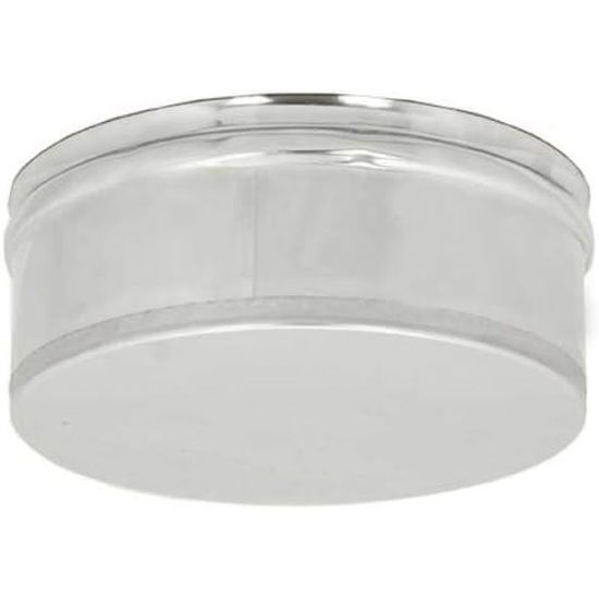 Bouchon Aveugle Pour Tuyau En Acier Inoxydable Conduit Cheminée Cheminée Barbecue (180 Mm)[n744