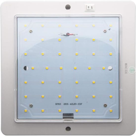 SINMI Plafonnier LED RV, Réglable RV De Toit De Lampes, 800LM 96LEDs SINMI Plafonnier LED RV, Réglable RV De Toit De Lampes, 800LM 96LEDs