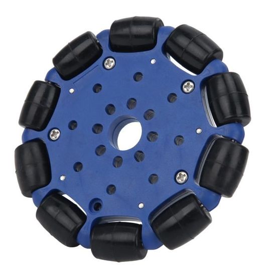 Roue Omnidirectionnelle 38 Mm En Alu – Double Roue 1,5 Pouce, Moyeu Métal, Pour Robot, Voiturette Et Plateforme