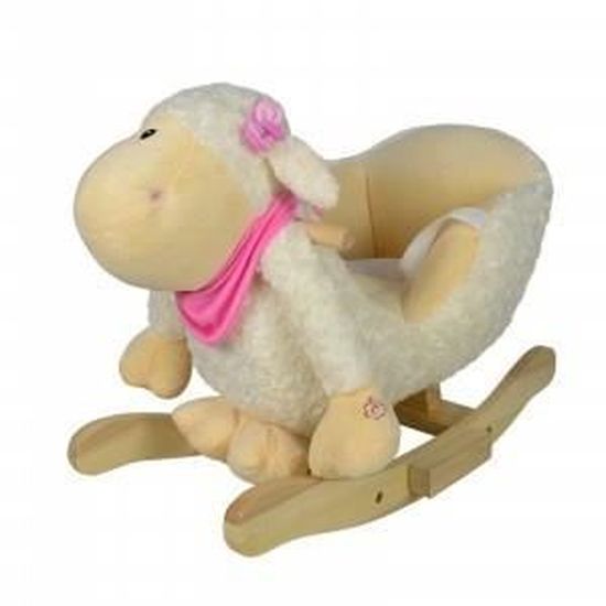 Animal à Bascule Mouton Infantastic® avec Effets Sonores et Ceinture pour Enfants de 10 Mois à 10 Ans