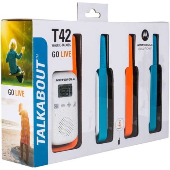 Motorola Solutions TALKABOUT T42 blau Talkie-walkie PMR jeu de 2