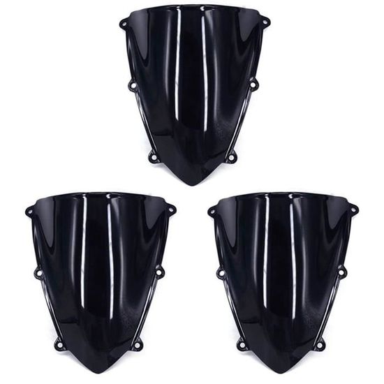 Pare-brise Double Bulle Pour Yamaha MT-09 2024-2025 - Déflecteur De Tourisme, Noir, Facile à Monter
