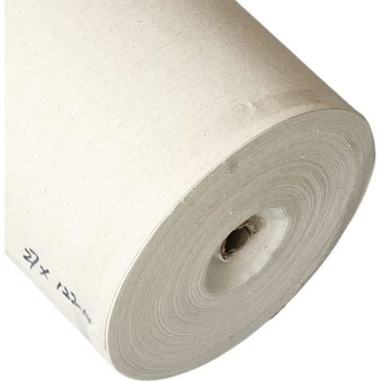 AEVVV Rouleau De Toile De Lin Non Apprêtée – 221 Cm De Large