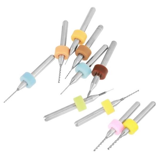 10 Forets Nettoyage Buse Imprimante 3D - Carbure Tungstène 0.4mm - Pour Débouchage Nozzle - Micro Forets Précision