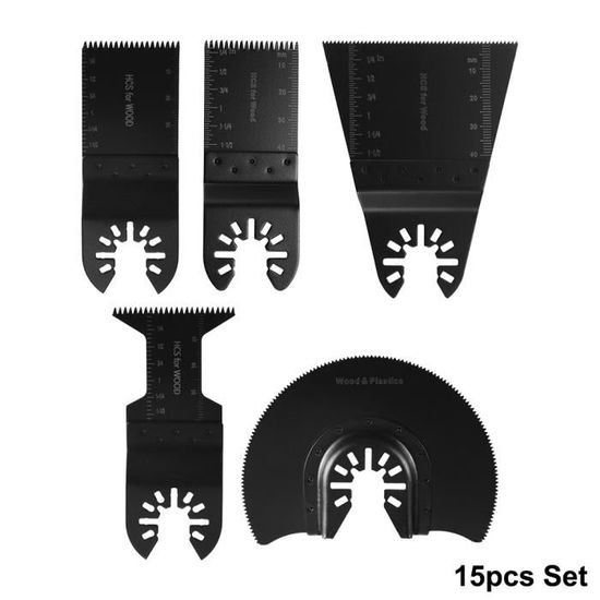 Lot De 5 Lames Bi-métal Pour Outil Oscillant – Compatibles Dewalt, Bosch, Fein, Makita Et Plus