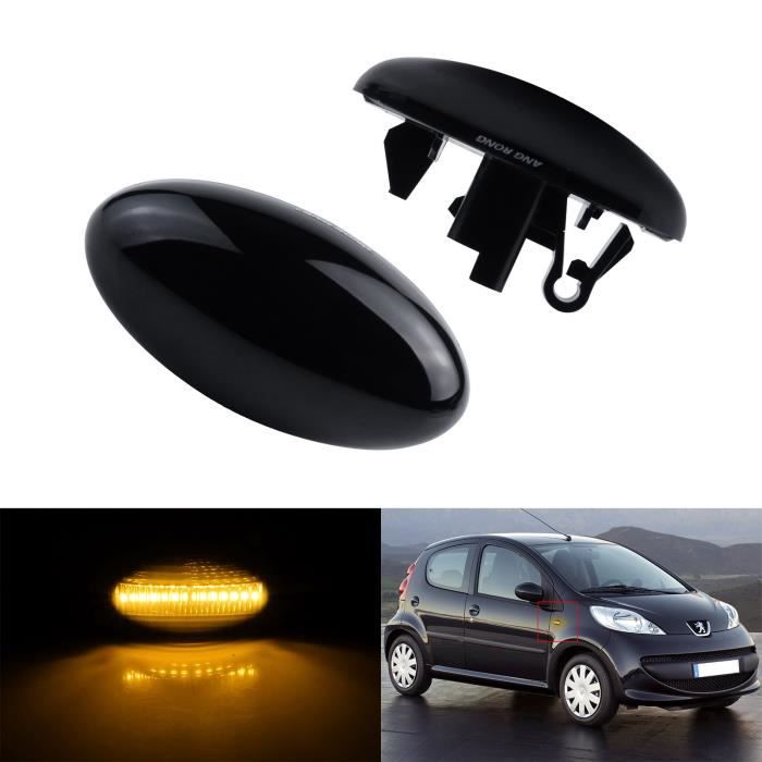LED Feux de Clignotant Répétiteur Noir lentille Pour Citroën Xsara Picasso C1 C2 C3 C5 C-Crosser