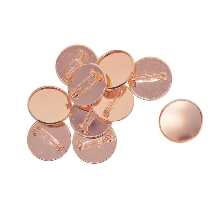 10 pcs Lunette de Pendentif Support de Cabochon pour Décoration Sacs Vêtements