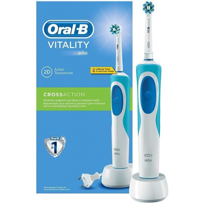 Brosses à dents électriques Oral-B Vitality CrossAction Brosse à dents électrique rechargeable, par Braun 88152