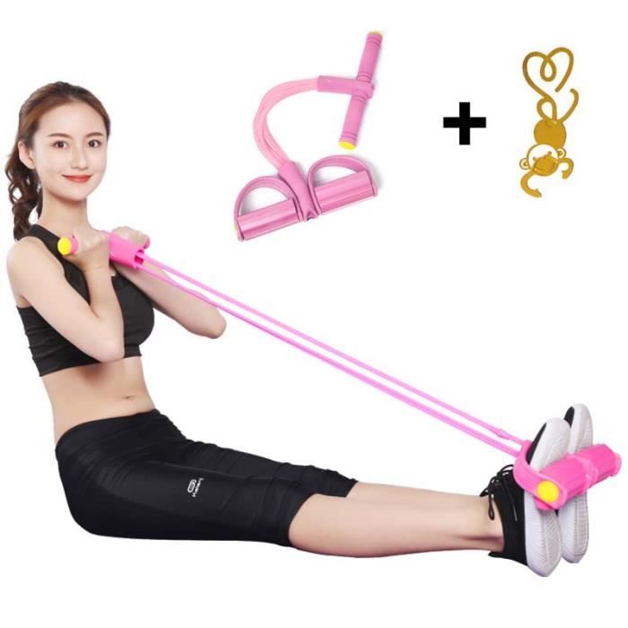 Corde Tension Multifonctionnelle Abdominal Corde Traction élastique Trainer Cordes Pédale Bandes d'exercice Musculation Expander