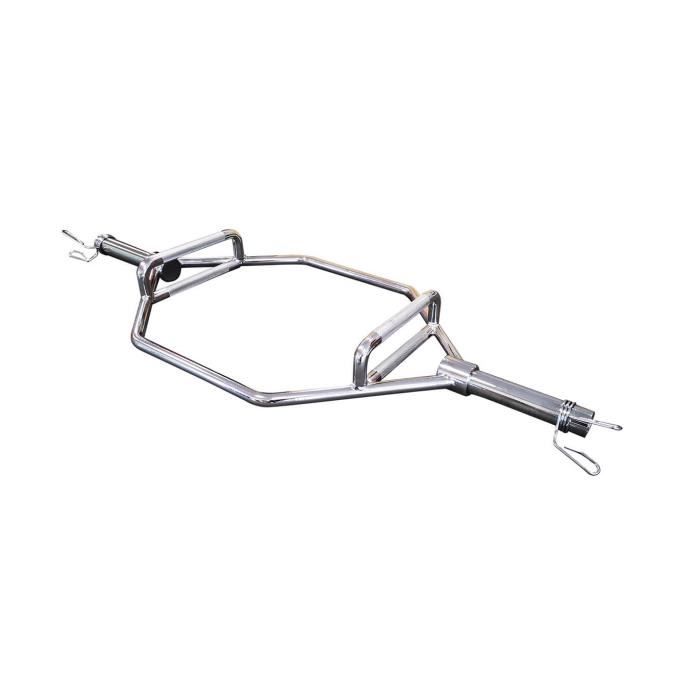 Trap bar olympique 142 cm + 2 stop disques