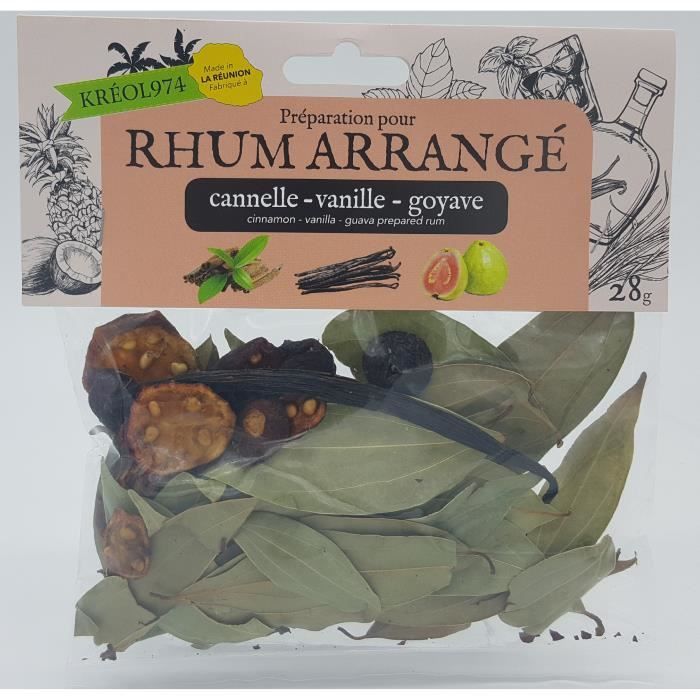 Préparation pour Rhum Arrangé CANNELLE VANILLE GOYAVE
