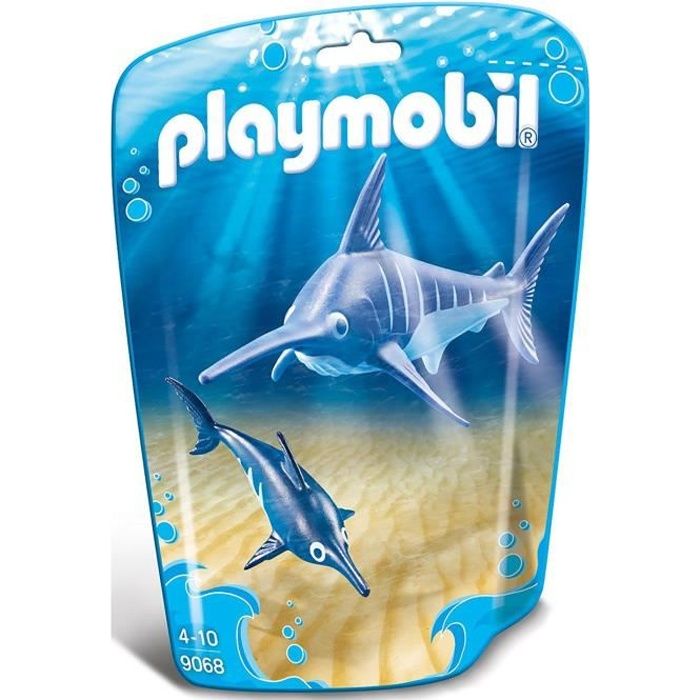 PLAYMOBIL 9068 - Family Fun - Espadon et son Petit - l'Aquarium