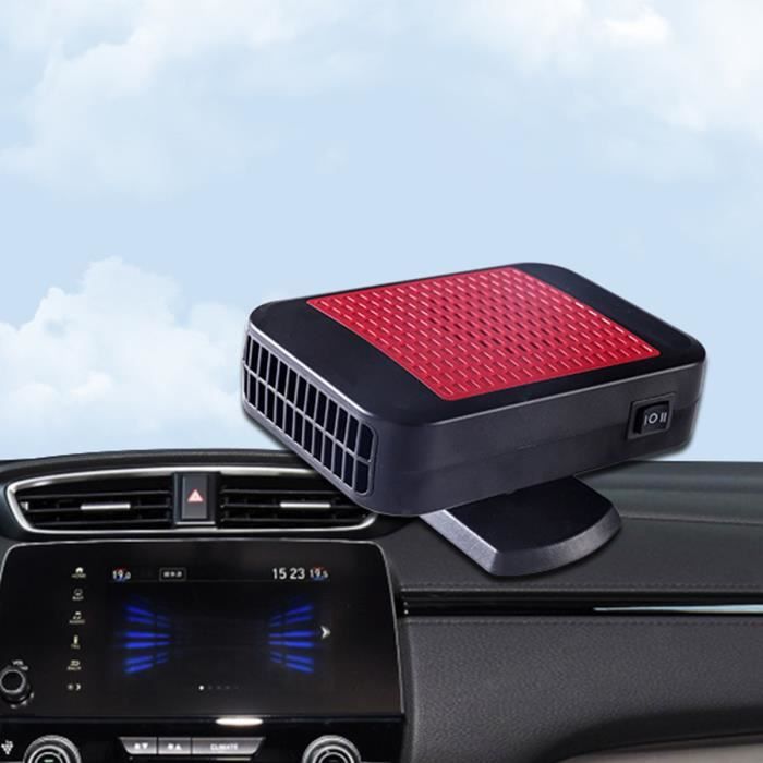 SUPER Chauffage Voiture Puissant Allume Cigare Portable Rapide Dégivrage Ventilateur 12V Rouge