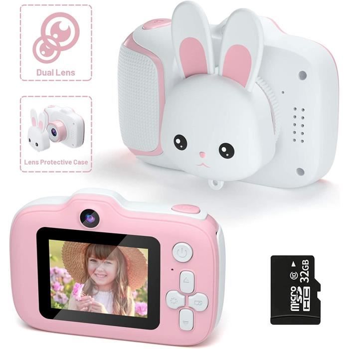 Appareil Photo Enfants,HONEYWHALE Enfant Mini NuméRique CaméRa Selfie pour Enfant 20 MP CaméRa Enfant ave26