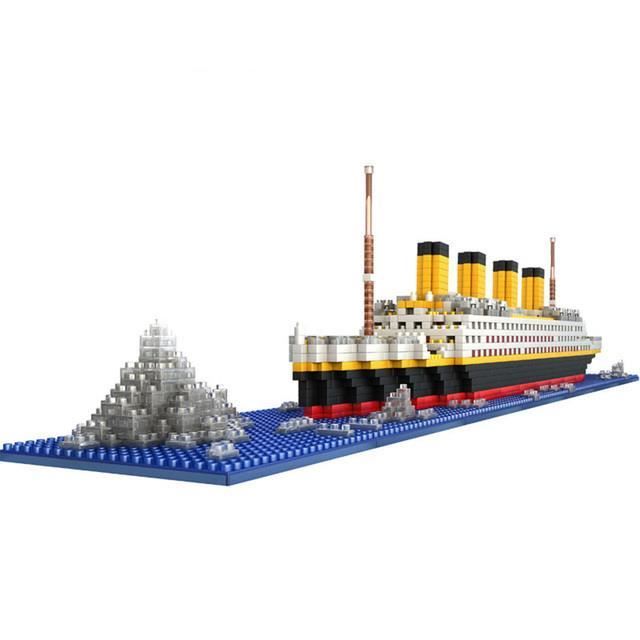 Blocs de construction du RMS Titanic pour enfant, cadeau de noël, jouets à construire soi-même, briques de collection, 1860 pièces