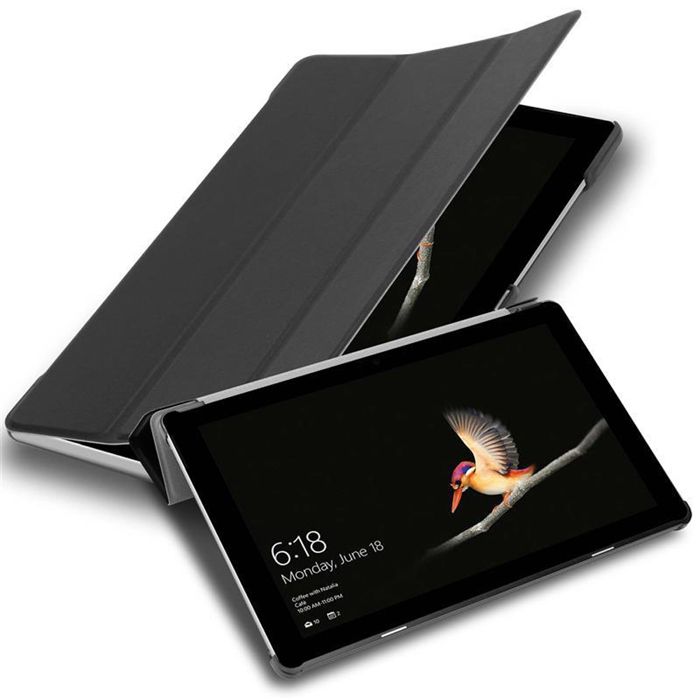 Cadorabo coque Tablette pour Microsoft Surface Go - en Noir - sans Auto Wake Up et Stand Horizontal