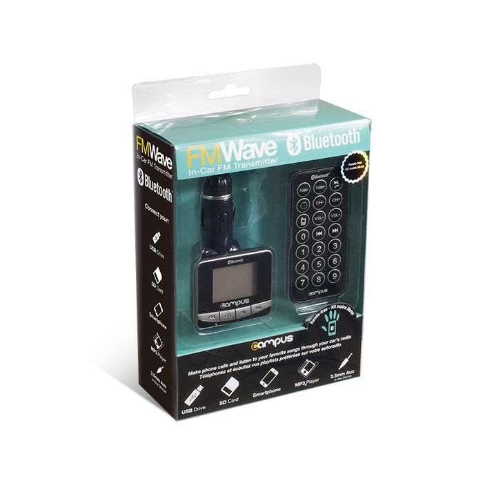 Transmetteur Radio FM WAVE bluetooth Allume-cigare