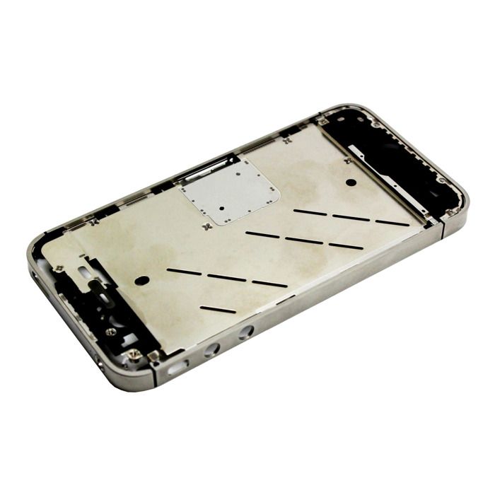 Contour chassis métallique gris pour iPhone 4S