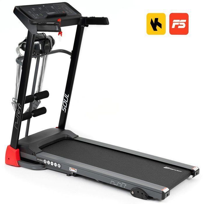 HS HOP-SPORT Tapis de Course HS-1200LB Soul / Tapis Roulant électrique Pliant / 15 Programmes d'entraînement / Max.130 kg