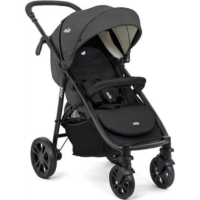 JOIE Litetrax 4 dlx - Poussette citadine pliable - Jusqu'à 15Kg - Noir Coal