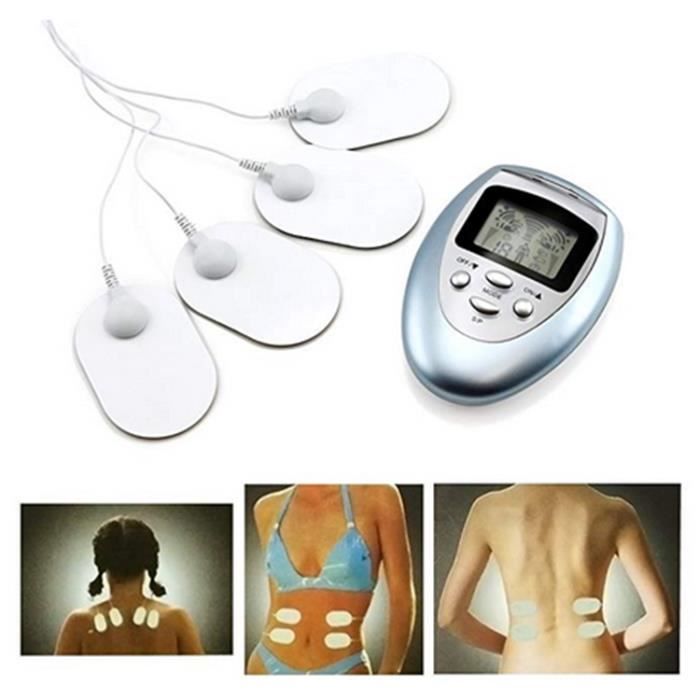 Electrostimulateur Masseur électrique, Pour Traiter de Tension Musculaire du Dos, de la Nuque, la Sciatique et les Douleurs Musculai