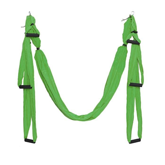 UNIQUE V Hamac de Yoga Aérien Elastique anti-gravité Sport VERT