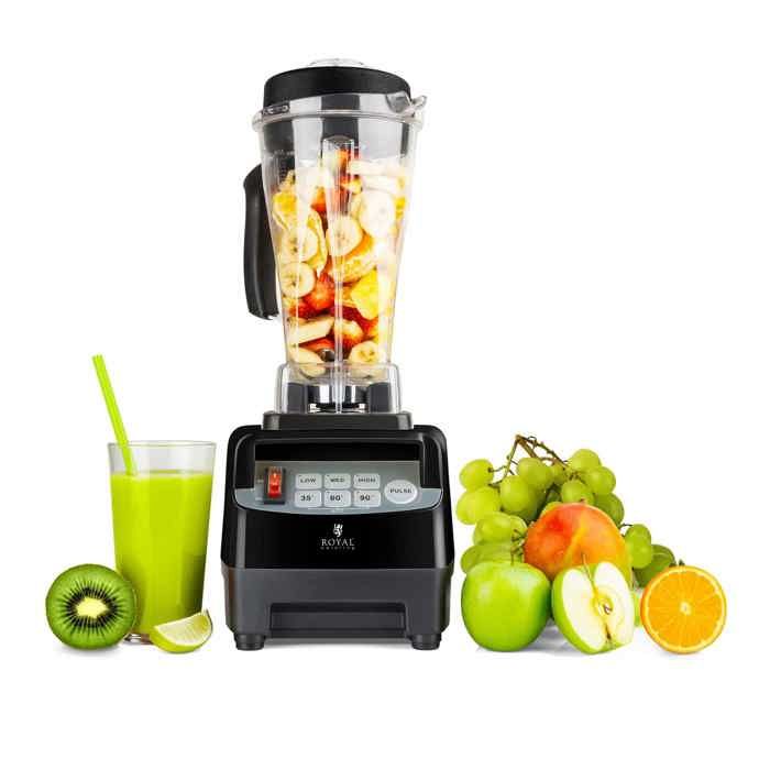 Robot Mixeur Mixer Blender Sur Pied Smoothie Glace Fonction Pulse 2L 1500W Noir