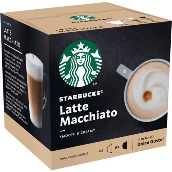 STARBUCKS Café Dolce Gusto Latte Macchiato - 6 capsules - 129 g