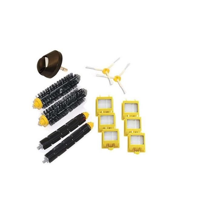 STOEX ®Roue avant & Brosses Latérales & filtres HEPA Kit pour aspirateur iRobot Roomba série 700 760 770 780 790