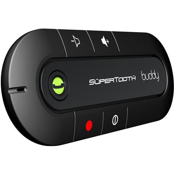 SuperTooth Kit-voiture mains libres Bleutooth pour pare-soleil Buddy - Noir