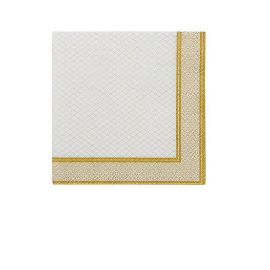 Serviette papier liseré or x20 25 cm Or